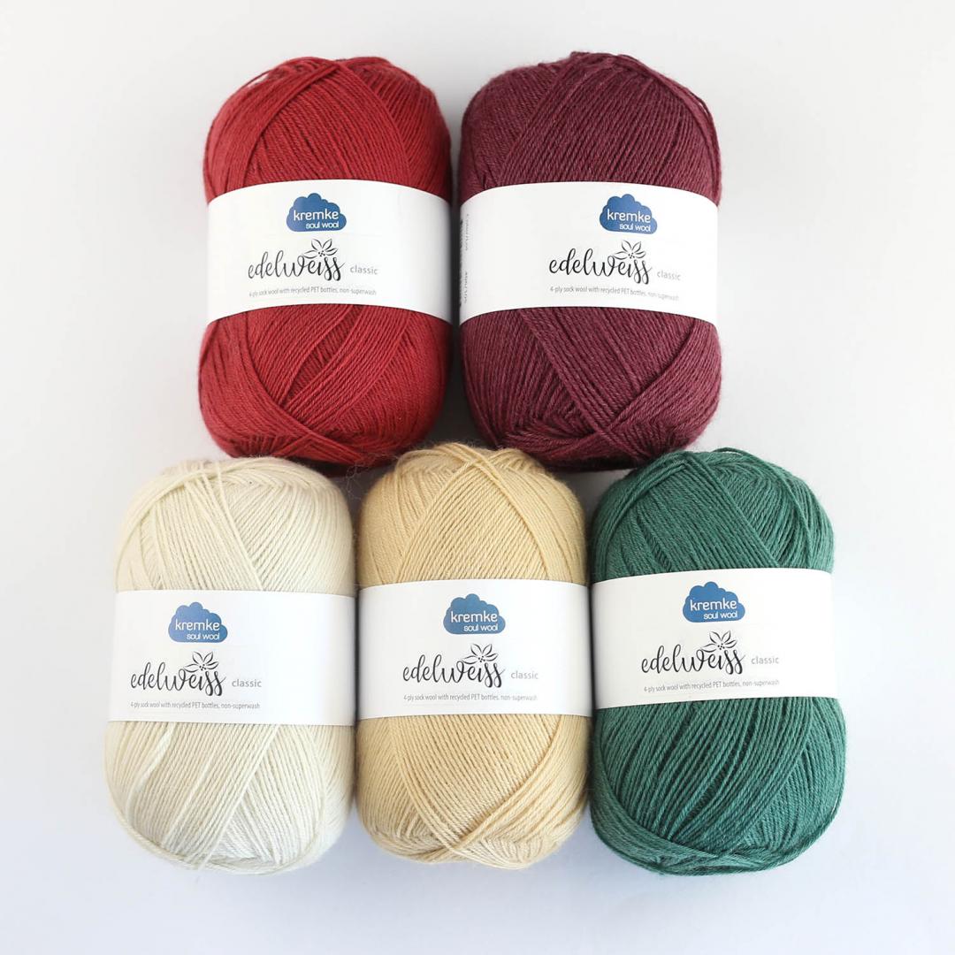 sokkenwol Kremke Soul Wool Edelweiss Classic 4PLY – Laatste Kleuren!