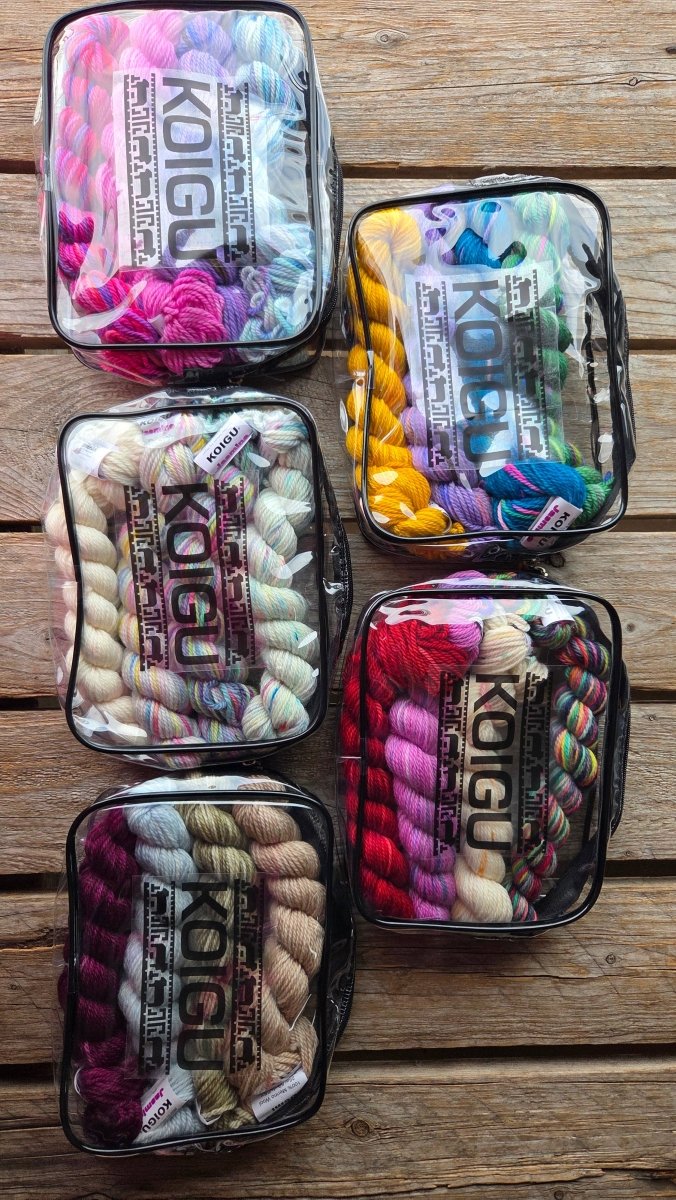 Koigu yarns Little Bits hoofdband brei - en haakpakket