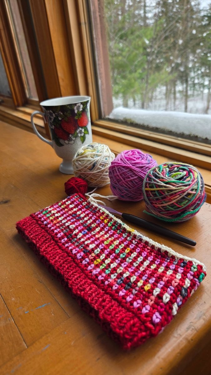 Koigu yarns Little Bits hoofdband brei - en haakpakket
