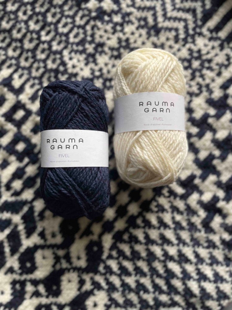 Rauma Garn Nordic sweater breipakket in originele kleuren